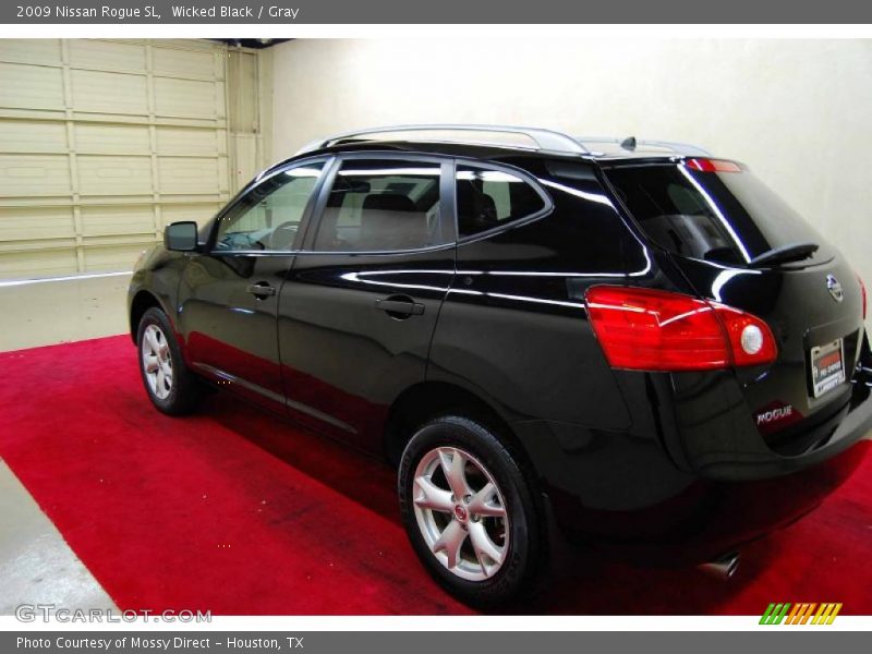 Wicked Black / Gray 2009 Nissan Rogue SL