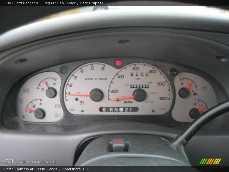  2003 Ranger XLT Regular Cab XLT Regular Cab Gauges