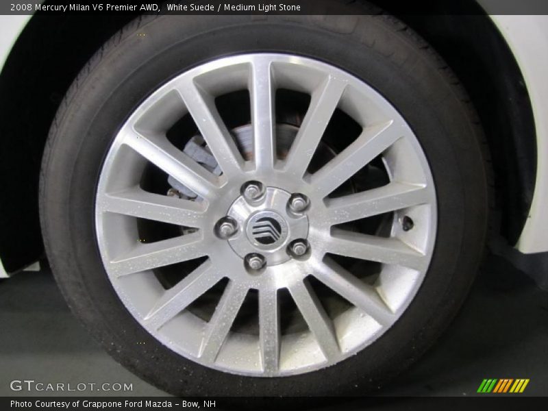 White Suede / Medium Light Stone 2008 Mercury Milan V6 Premier AWD