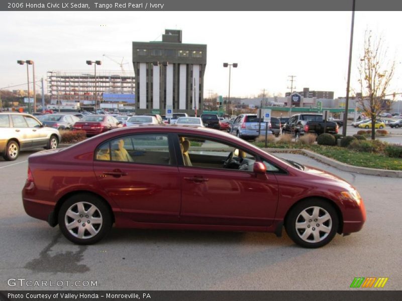Tango Red Pearl / Ivory 2006 Honda Civic LX Sedan