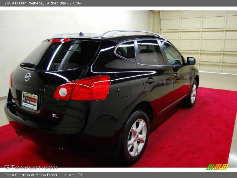 Wicked Black / Gray 2009 Nissan Rogue SL