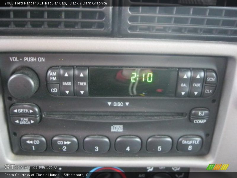 Controls of 2003 Ranger XLT Regular Cab