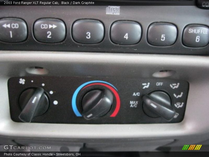 Controls of 2003 Ranger XLT Regular Cab