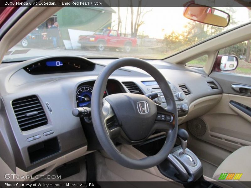 Tango Red Pearl / Ivory 2006 Honda Civic LX Sedan