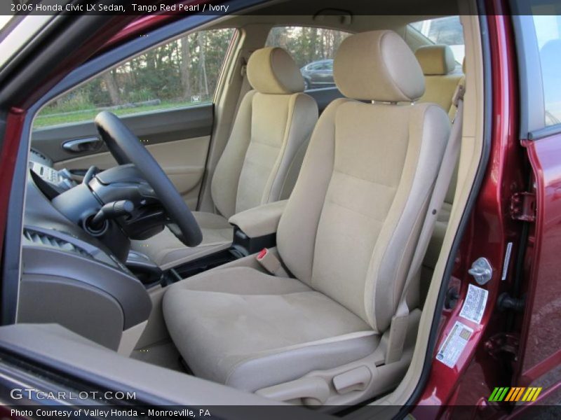 Tango Red Pearl / Ivory 2006 Honda Civic LX Sedan