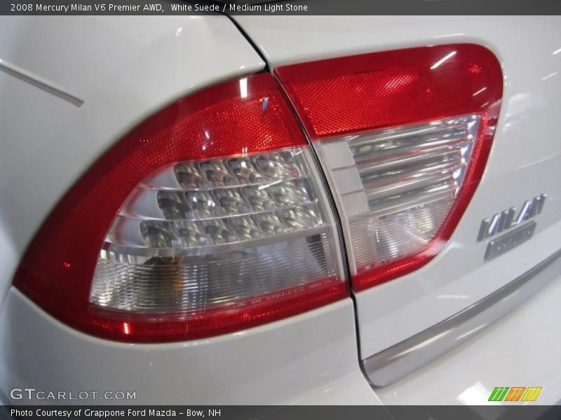 White Suede / Medium Light Stone 2008 Mercury Milan V6 Premier AWD