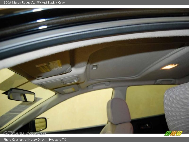 Wicked Black / Gray 2009 Nissan Rogue SL