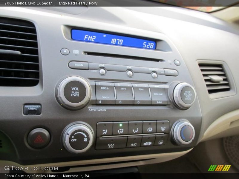 Tango Red Pearl / Ivory 2006 Honda Civic LX Sedan