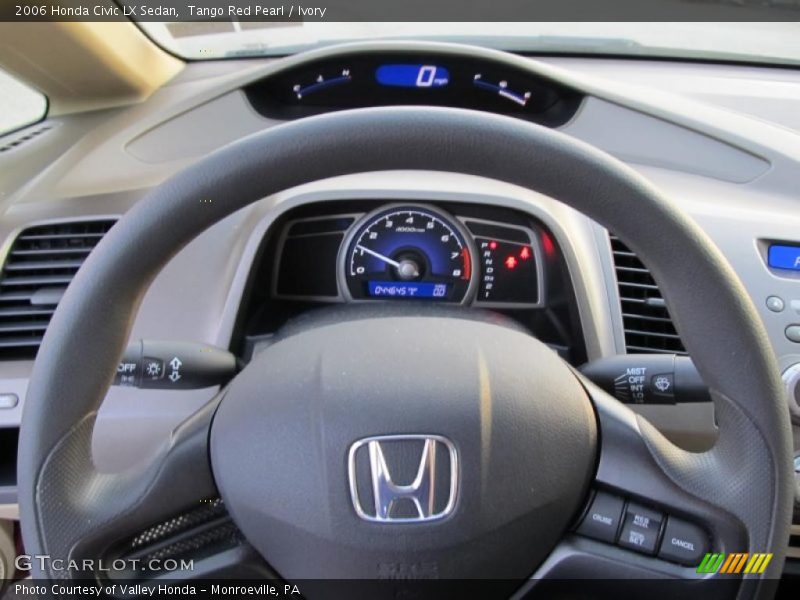 Tango Red Pearl / Ivory 2006 Honda Civic LX Sedan