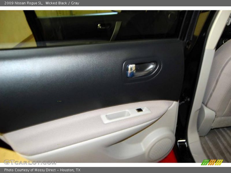 Wicked Black / Gray 2009 Nissan Rogue SL