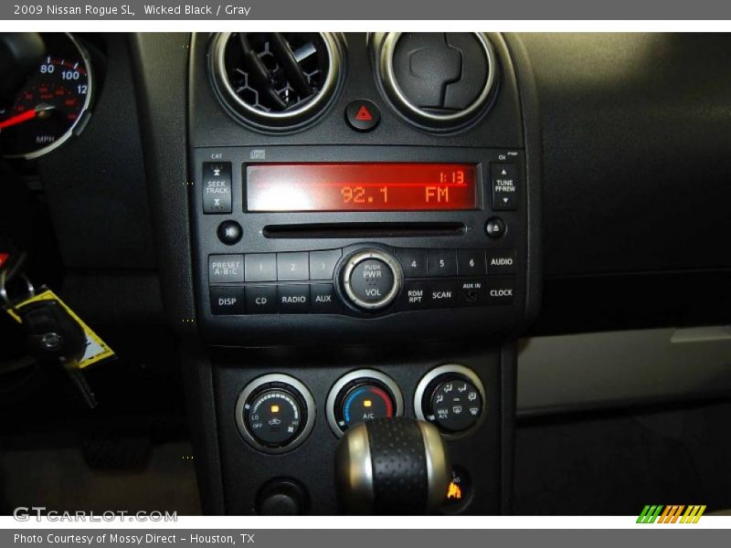 Wicked Black / Gray 2009 Nissan Rogue SL