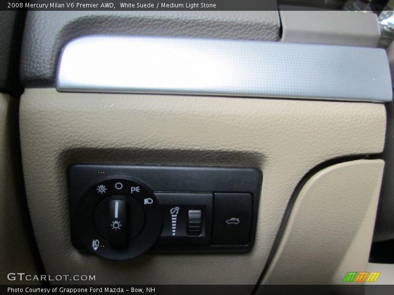 White Suede / Medium Light Stone 2008 Mercury Milan V6 Premier AWD