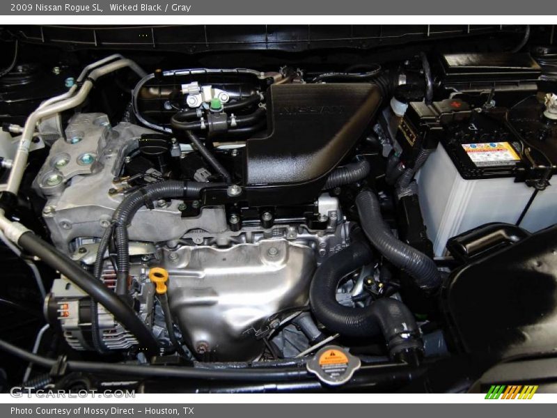 Wicked Black / Gray 2009 Nissan Rogue SL