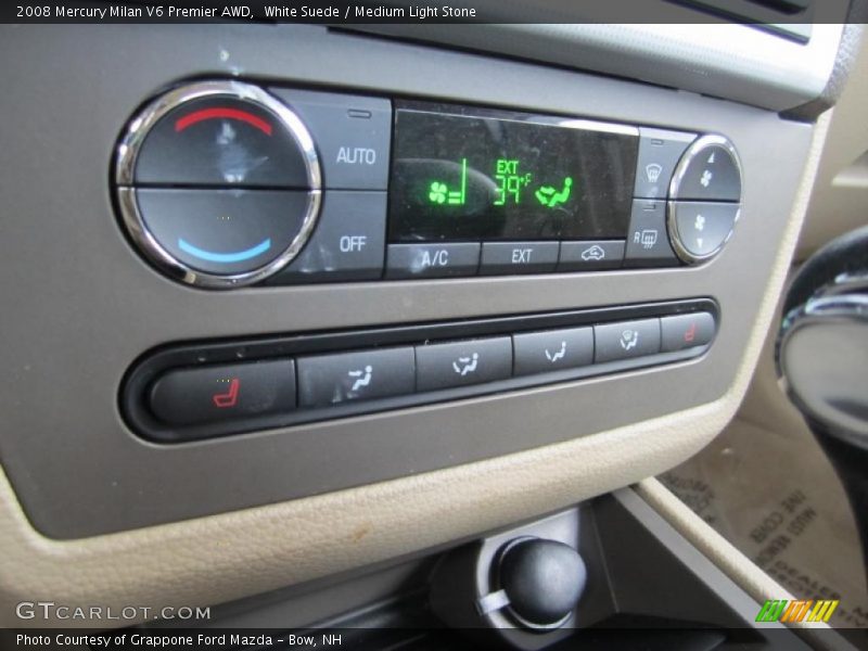White Suede / Medium Light Stone 2008 Mercury Milan V6 Premier AWD