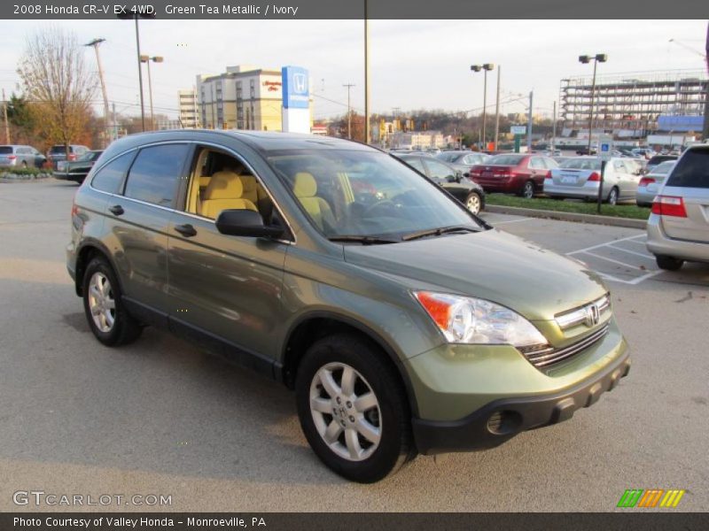 Green Tea Metallic / Ivory 2008 Honda CR-V EX 4WD