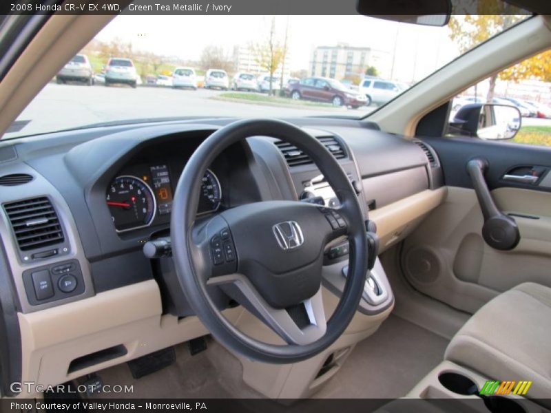 Green Tea Metallic / Ivory 2008 Honda CR-V EX 4WD