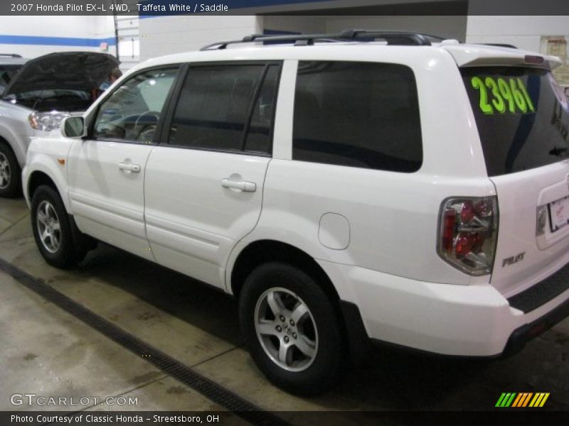 Taffeta White / Saddle 2007 Honda Pilot EX-L 4WD