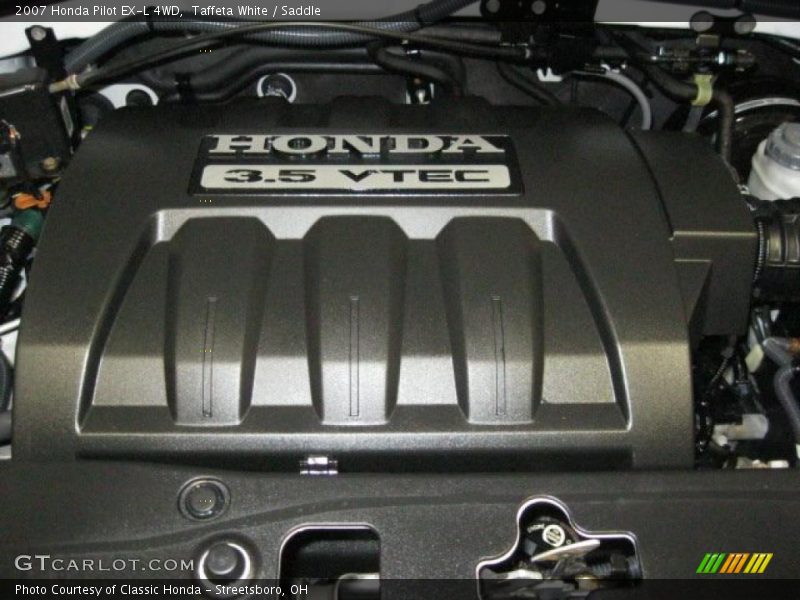 Taffeta White / Saddle 2007 Honda Pilot EX-L 4WD