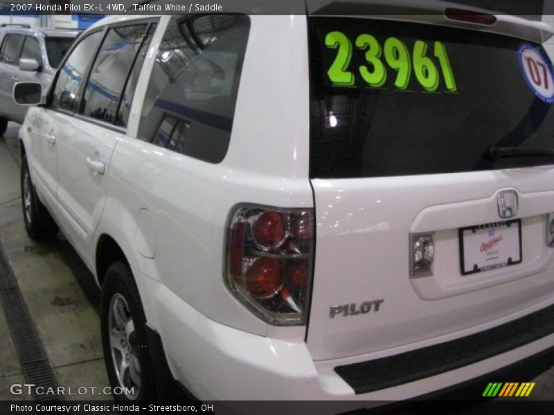 Taffeta White / Saddle 2007 Honda Pilot EX-L 4WD