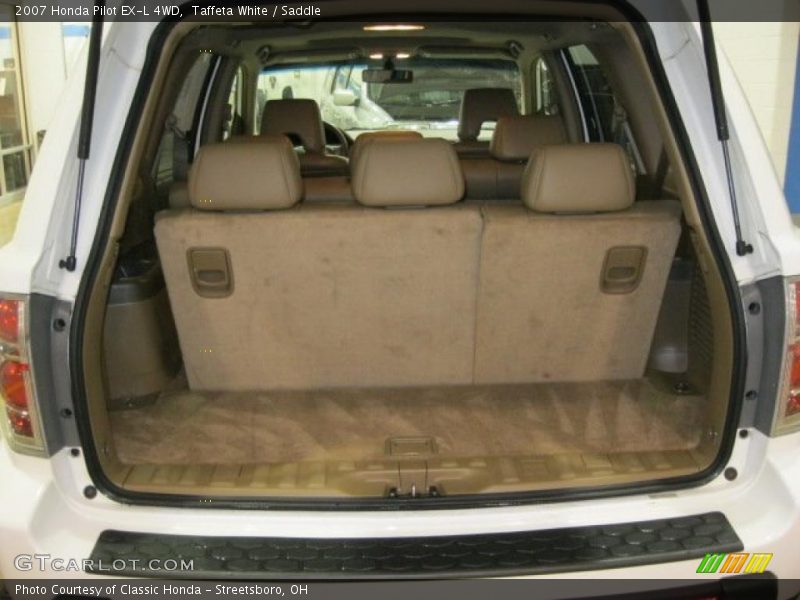 Taffeta White / Saddle 2007 Honda Pilot EX-L 4WD