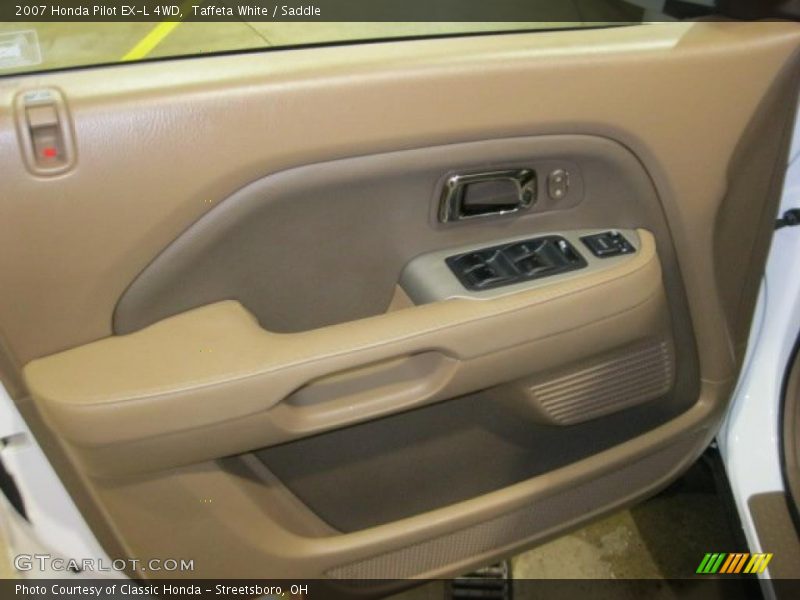 Taffeta White / Saddle 2007 Honda Pilot EX-L 4WD