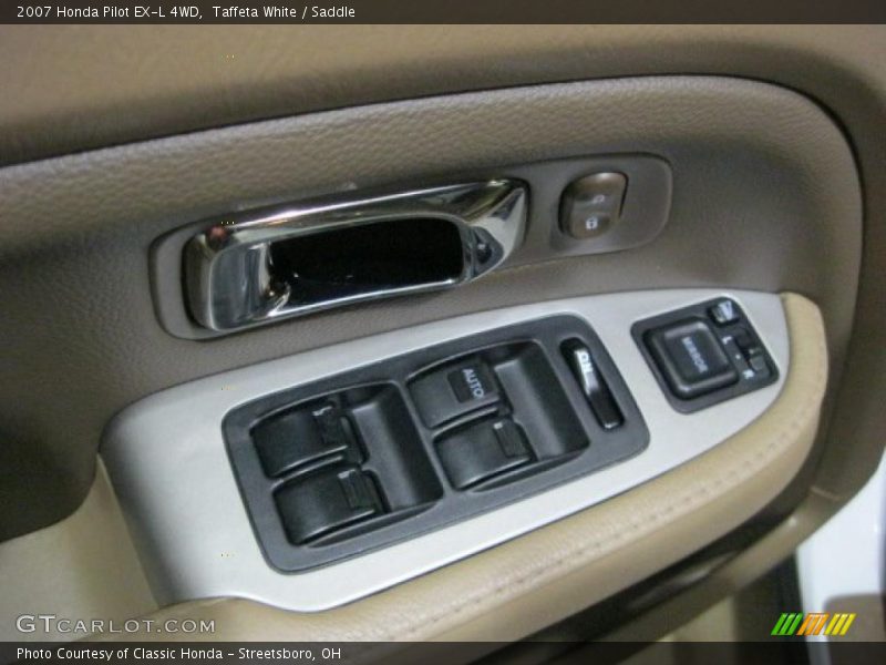 Taffeta White / Saddle 2007 Honda Pilot EX-L 4WD