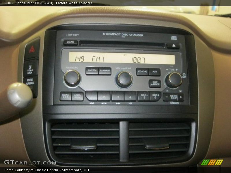 Taffeta White / Saddle 2007 Honda Pilot EX-L 4WD