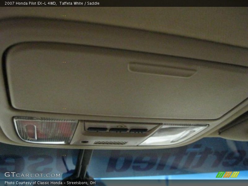 Taffeta White / Saddle 2007 Honda Pilot EX-L 4WD
