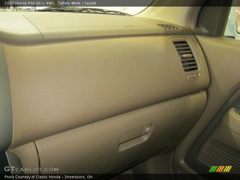 Taffeta White / Saddle 2007 Honda Pilot EX-L 4WD