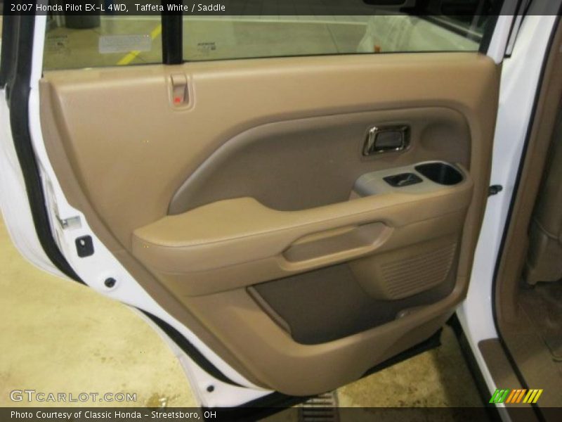 Taffeta White / Saddle 2007 Honda Pilot EX-L 4WD
