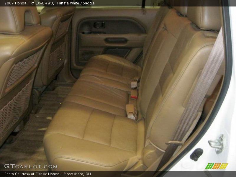 Taffeta White / Saddle 2007 Honda Pilot EX-L 4WD