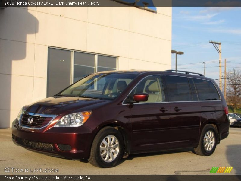 Dark Cherry Pearl / Ivory 2008 Honda Odyssey EX-L