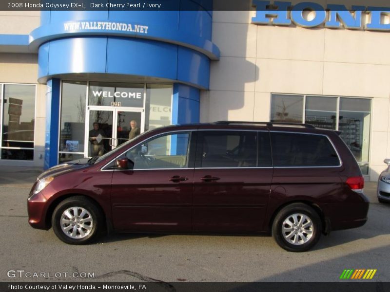 Dark Cherry Pearl / Ivory 2008 Honda Odyssey EX-L