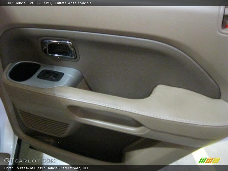 Taffeta White / Saddle 2007 Honda Pilot EX-L 4WD