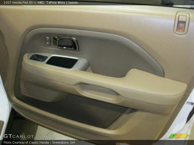 Taffeta White / Saddle 2007 Honda Pilot EX-L 4WD