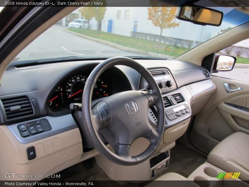 Dark Cherry Pearl / Ivory 2008 Honda Odyssey EX-L