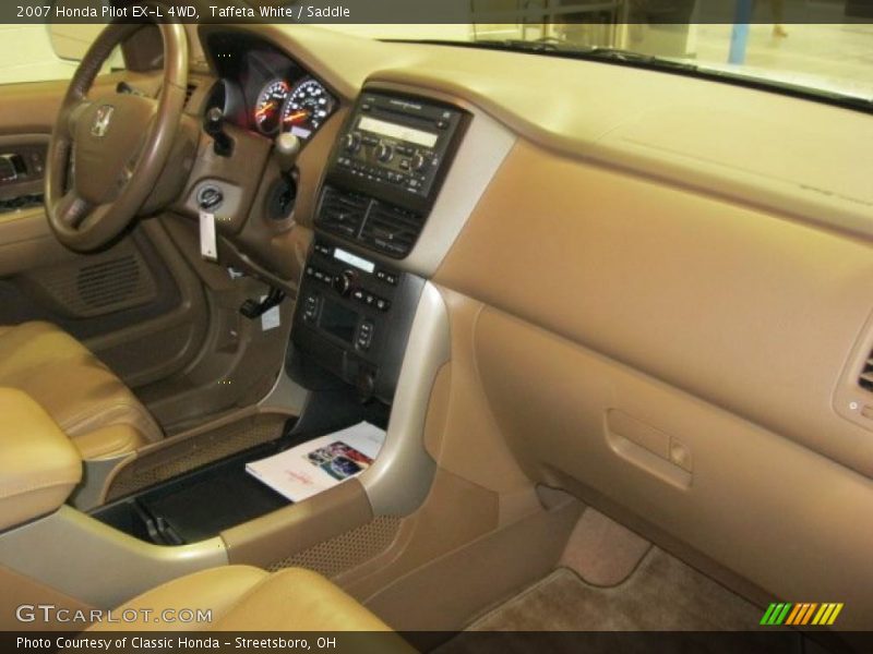 Taffeta White / Saddle 2007 Honda Pilot EX-L 4WD