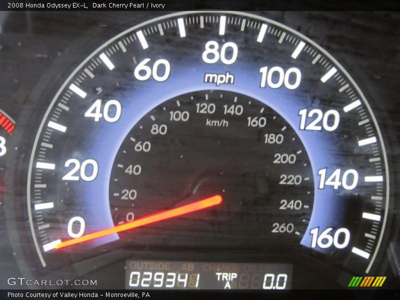 Dark Cherry Pearl / Ivory 2008 Honda Odyssey EX-L