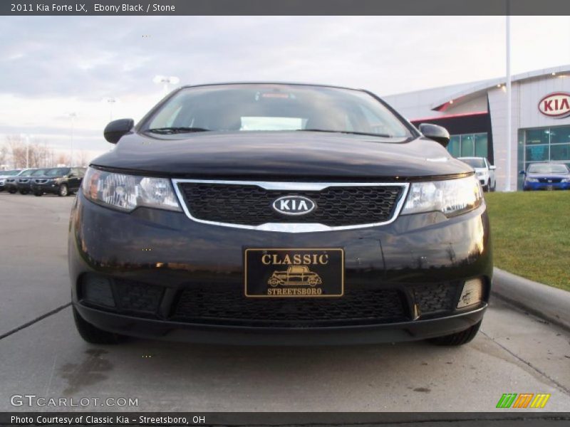 Ebony Black / Stone 2011 Kia Forte LX