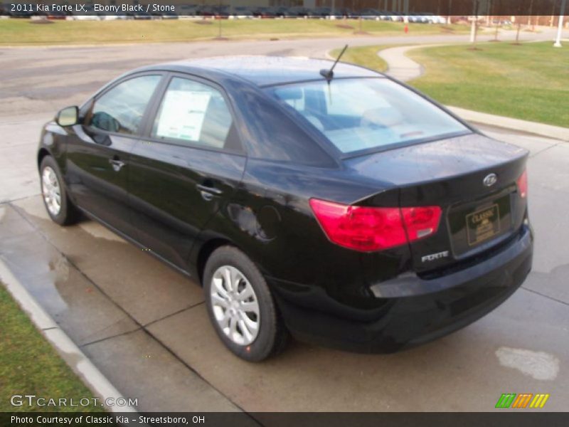 Ebony Black / Stone 2011 Kia Forte LX