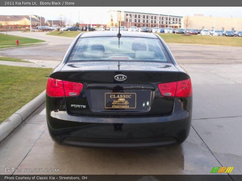 Ebony Black / Stone 2011 Kia Forte LX