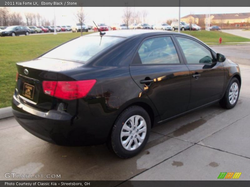 Ebony Black / Stone 2011 Kia Forte LX