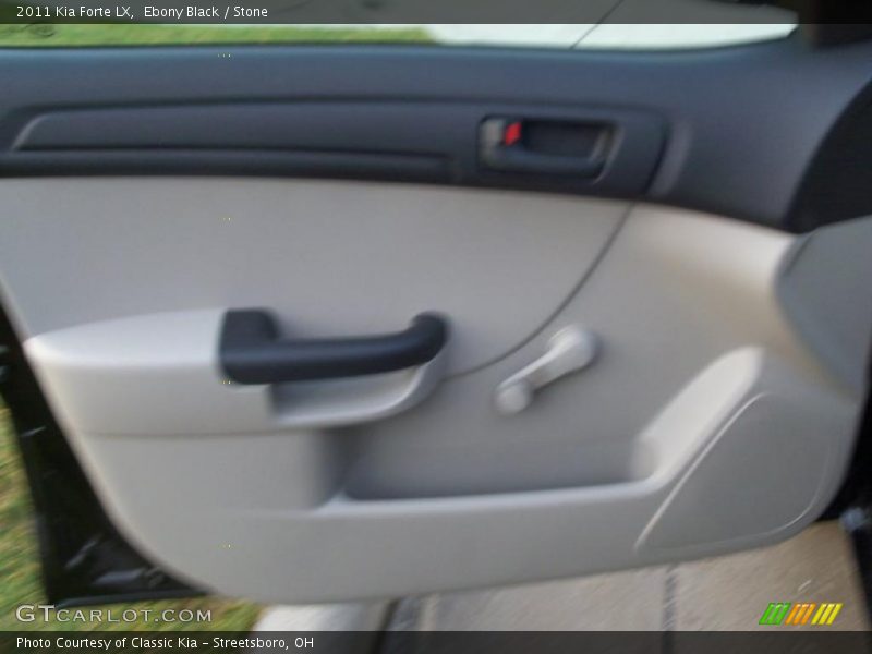 Ebony Black / Stone 2011 Kia Forte LX