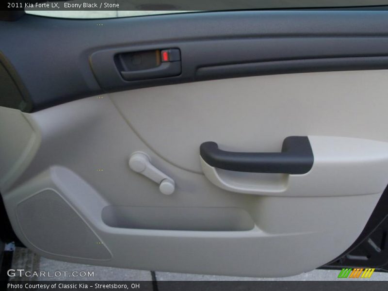 Ebony Black / Stone 2011 Kia Forte LX