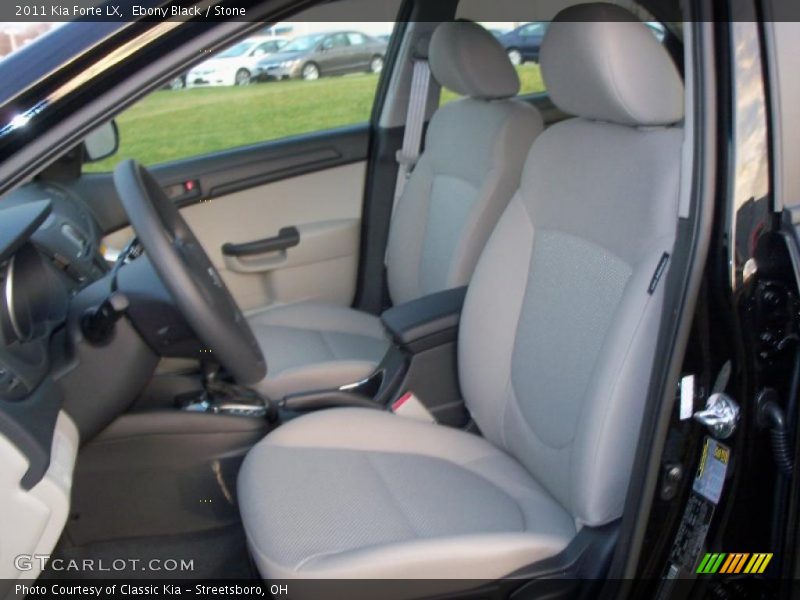 Ebony Black / Stone 2011 Kia Forte LX