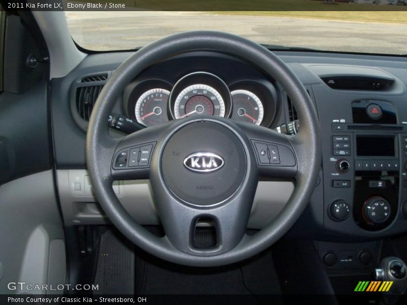 Ebony Black / Stone 2011 Kia Forte LX