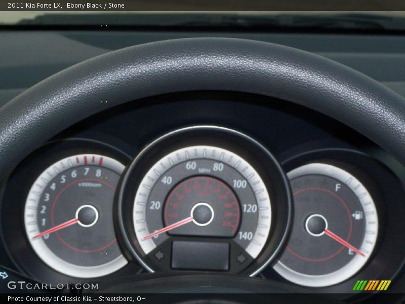 Ebony Black / Stone 2011 Kia Forte LX