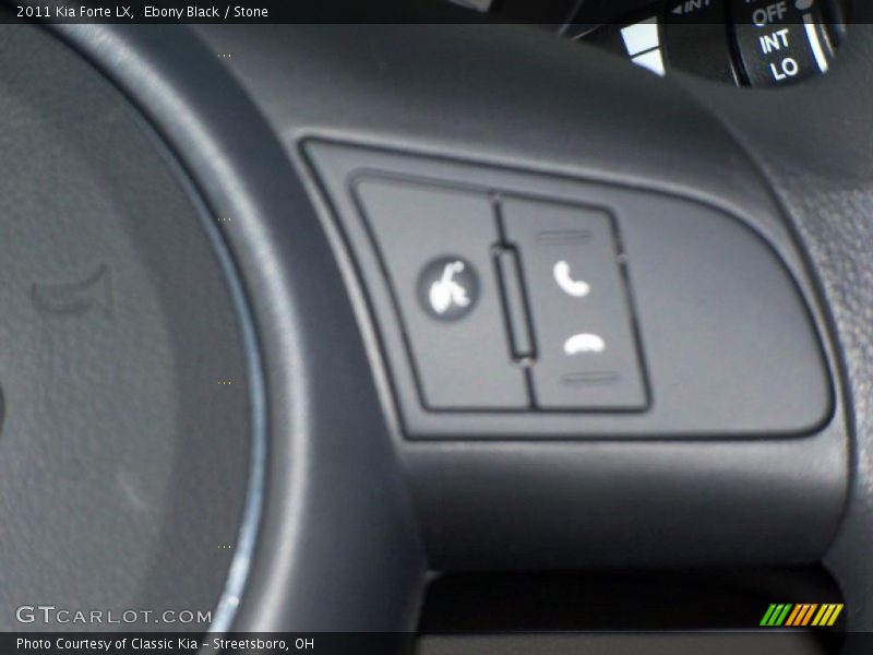 Ebony Black / Stone 2011 Kia Forte LX