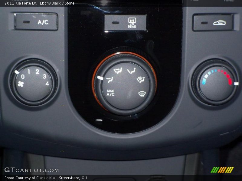 Ebony Black / Stone 2011 Kia Forte LX
