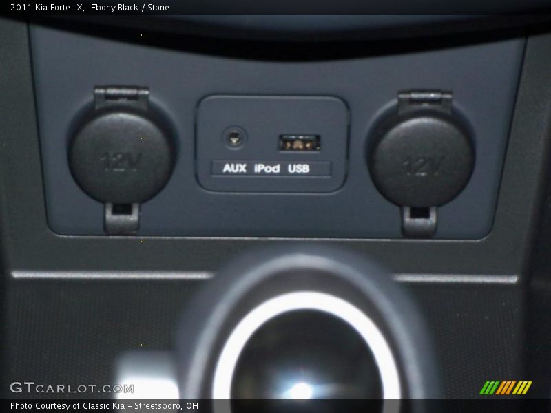 Ebony Black / Stone 2011 Kia Forte LX